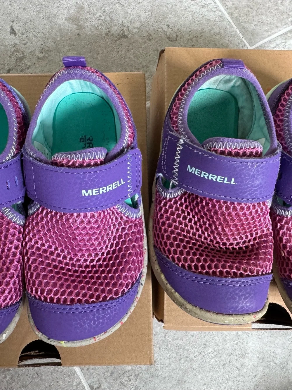 Merrell Kids Purple & Turquoise Bare Steps H2O Water Shoes